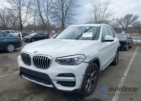 2021 BMW X3 Sdrive30I z USA, uszkodzony, nr VIN 5UXTY3C04M9E22004
